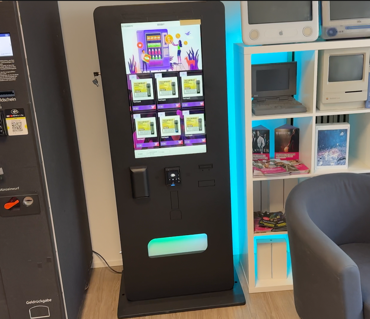 Vape-/sigarettenautomaat voor binnengebruik voor de detailhandel en horeca